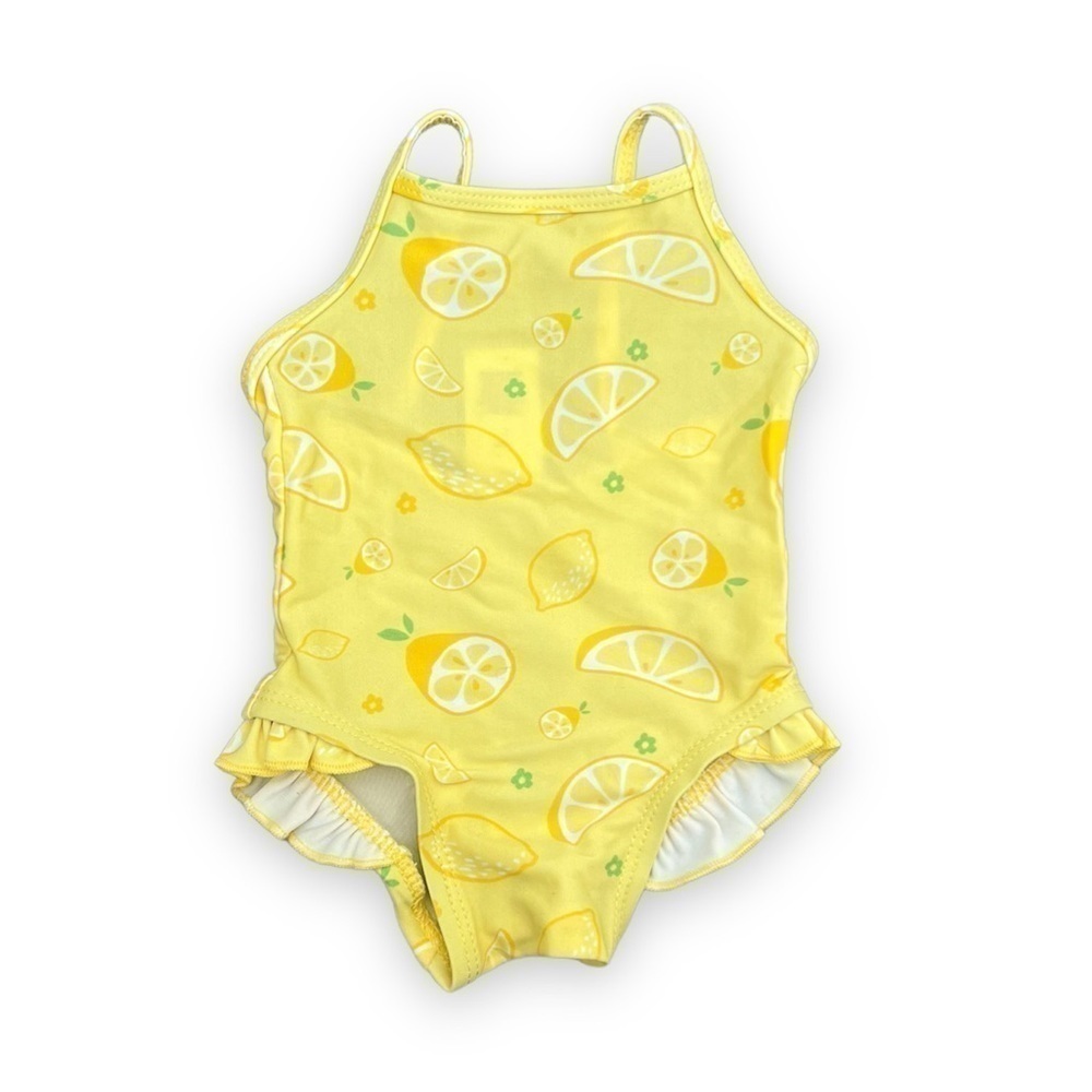 Baby Gap Swimsuit Lemon Ruffle‎ 1pc Swimsuit 0-3 mo.
